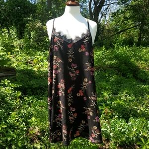 Floral grunge oversized summer dress